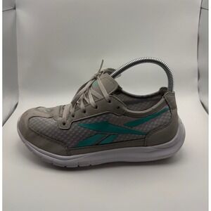 Reebok Royal EC Ride Sneakers Womens 7.5 Grey Teal Good M47824 Mesh Running